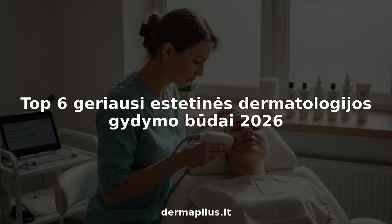 Top 6 geriausi estetinės dermatologijos gydymo būdai 2026